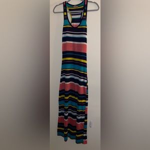Multicolor stripe Maxi dress